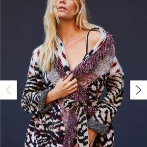 Anthropologie Multicolor Patterned Cardigan